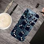 For iPhone 13 Pro Painted Pattern High Transparent TPU Protective Case (Funny Cats)