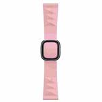 Modern Style Silicone Watch Band For Apple Watch Ultra 49mm / Series 8&7 45mm / SE 2&6&SE&5&4 44mm / 3&2&1 42mm, Style:Black Buckle(Light Pink)
