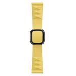 Modern Style Silicone Watch Band For Apple Watch Ultra 49mm / Series 8&7 45mm / SE 2&6&SE&5&4 44mm / 3&2&1 42mm, Style:Black Buckle(Yellow)