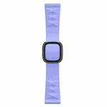 Modern Style Silicone Watch Band For Apple Watch Ultra 49mm / Series 8&7 45mm / SE 2&6&SE&5&4 44mm / 3&2&1 42mm, Style:Black Buckle(Purple)