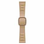 Modern Style Silicone Watch Band For Apple Watch Ultra 49mm / Series 8&7 45mm / SE 2&6&SE&5&4 44mm / 3&2&1 42mm, Style:Rose Gold Buckle(Walnut)