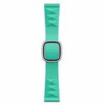 Modern Style Silicone Watch Band For Apple Watch Ultra 49mm&Watch Ultra 2 49mm / Series 9&8&7 45mm / SE 3&SE 2&6&SE&5&4 44mm / 3&2&1 42mm, Style:Silver Buckle(Mint Green)