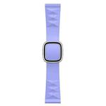 Modern Style Silicone Watch Band For Apple Watch Ultra 49mm&Watch Ultra 2 49mm / Series 9&8&7 45mm / SE 3&SE 2&6&SE&5&4 44mm / 3&2&1 42mm, Style:Silver Buckle(Purple)