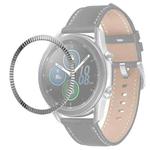 For Samsung Galaxy Watch 3 41mm Smart Watch Wave Texture Bezel Ring(Silver)