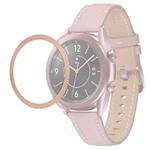 For Samsung Galaxy Watch 3 41mm Smart Watch Rhombus Texture Bezel Ring(Rose Gold)