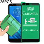 For Motorola Moto E6 25 PCS 9D Full Screen Full Glue Ceramic Film