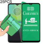 For Motorola Moto G8 Play 25 PCS 9D Full Screen Full Glue Ceramic Film