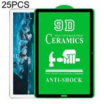 For Huawei MediaPad M6 10.8 25 PCS 9D Full Screen Full Glue Ceramic Film