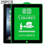 25 PCS 9D Full Screen Full Glue Ceramic Film For iPad 4 / 3 / 2 9.7 inch