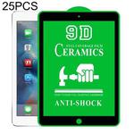 25 PCS 9D Full Screen Full Glue Ceramic Film For iPad Air / Air 2 9.7 inch