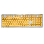 HXSJ P9 104 Keys PBT Color Mechanical Keyboard Keycaps(Yellow)