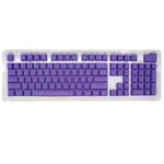 HXSJ P9 104 Keys PBT Color Mechanical Keyboard Keycaps(Purple)