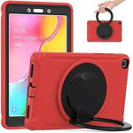 Shockproof TPU + PC Protective Case with 360 Degree Rotation Foldable Handle Grip Holder & Pen Slot For Samsung Galaxy Tab A 8.0 2019 T290(Red)