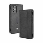 For ZTE nubia Red Magic 6R Magnetic Buckle Retro Crazy Horse Texture Horizontal Flip Leather Case with Holder & Card Slots & Photo Frame(Black)