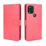 For Motorola Moto G Stylus 5G 2021 Crazy Horse Texture Horizontal Flip Leather Case with Holder & Card Slots & Lanyard(Red)