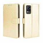 For vivo V21e 4G / Y73 2021 Crazy Horse Texture Horizontal Flip Leather Case with Holder & Card Slots & Lanyard(Gold)
