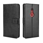 For Fujitsu Arrows BZ02/Be4 Plus/F-41B Crazy Horse Texture Horizontal Flip Leather Case with Holder & Card Slots & Lanyard(Black)
