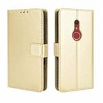 For Fujitsu Arrows BZ02/Be4 Plus/F-41B Crazy Horse Texture Horizontal Flip Leather Case with Holder & Card Slots & Lanyard(Gold)