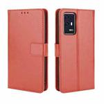 For ZTE Axon 30 Pro 5G Crazy Horse Texture Horizontal Flip Leather Case with Holder & Card Slots & Lanyard(Brown)