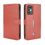 For ZTE Nubia Red Magic 6R Crazy Horse Texture Horizontal Flip Leather Case with Holder & Card Slots & Lanyard(Brown)