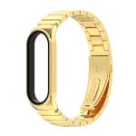 For Xiaomi Mi Band 6 / 5 / 4 / 3 Mijobs Metal CS Bamboo Joint Stainless Steel Watch Band(Gold)