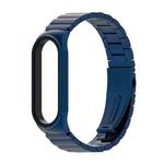 For Xiaomi Mi Band 6 / 5 / 4 / 3 Mijobs Metal CS Bamboo Joint Stainless Steel Watch Band(Blue)