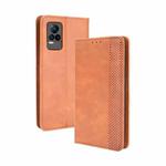 For vivo V21e 4G / Y73 2021 Magnetic Buckle Retro Crazy Horse Texture Horizontal Flip Leather Case with Holder & Card Slots & Photo Frame(Brown)