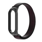 For Xiaomi Mi Band 6 / 5 / 4 / 3 Mijobs CS Breathable Nylon Watch Band(Black Red)