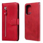 For Xiaomi Redmi K40 Pro Fashion Calf Texture Zipper Horizontal Flip Leather Case with Holder & Card Slots & Wallet(Red)