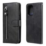 For Xiaomi Redmi K40 Pro Fashion Calf Texture Zipper Horizontal Flip Leather Case with Holder & Card Slots & Wallet(Black)