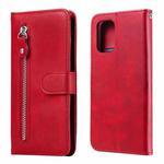 For Xiaomi Redmi Note 10 5G / Poco M3 Pro 5G Fashion Calf Texture Zipper Horizontal Flip Leather Case with Holder & Card Slots & Wallet(Red)