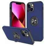 For iPhone 13 Magnetic Ring Kickstand Shockproof Phone Case(Blue)