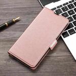 For OnePlus 9 Pro Ultra-thin Voltage Side Buckle PU + TPU Horizontal Flip Leather Case with Holder & Card Slot(Rose Gold)