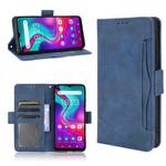 For Doogee X96 Pro Skin Feel Calf Pattern Horizontal Flip Leather Case with Holder & Card Slots & Photo Frame(Blue)