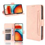 For Xiaomi Redmi Note 10 Pro 5G / Poco X3 GT Skin Feel Calf Pattern Horizontal Flip Leather Case with Holder & Card Slots & Photo Frame(Pink)