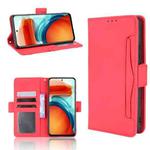 For Xiaomi Redmi Note 10 Pro 5G / Poco X3 GT Skin Feel Calf Pattern Horizontal Flip Leather Case with Holder & Card Slots & Photo Frame(Red)