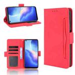 For Blackview A90 Skin Feel Calf Pattern Horizontal Flip Leather Case with Holder & Card Slots & Photo Frame(Red)