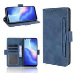 For Blackview A90 Skin Feel Calf Pattern Horizontal Flip Leather Case with Holder & Card Slots & Photo Frame(Blue)