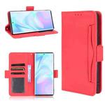 For ZTE Axon 30 Ultra 5G Skin Feel Calf Pattern Horizontal Flip Leather Case with Holder & Card Slots & Photo Frame(Red)