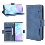 For ZTE Axon 30 Ultra 5G Skin Feel Calf Pattern Horizontal Flip Leather Case with Holder & Card Slots & Photo Frame(Blue)