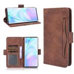 For ZTE Axon 30 Ultra 5G Skin Feel Calf Pattern Horizontal Flip Leather Case with Holder & Card Slots & Photo Frame(Brown)