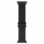 Japanese Word Buckle Silicone Watch Band For Apple Watch Ultra 49mm / Series 8&7 45mm / SE 2&6&SE&5&4 44mm / 3&2&1 42mm(Black)