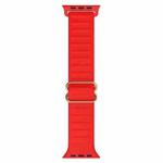 Japanese Word Buckle Silicone Watch Band For Apple Watch Ultra 49mm / Series 8&7 45mm / SE 2&6&SE&5&4 44mm / 3&2&1 42mm(Red)