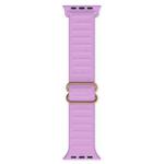 Japanese Word Buckle Silicone Watch Band For Apple Watch Ultra 49mm / Series 8&7 45mm / SE 2&6&SE&5&4 44mm / 3&2&1 42mm(Light Purple)
