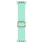 Japanese Word Buckle Silicone Watch Band For Apple Watch Series 8&7 41mm / SE 2&6&SE&5&4 40mm / 3&2&1 38mm(Blue Sea)