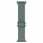 Japanese Word Buckle Silicone Watch Band For Apple Watch Series 8&7 41mm / SE 2&6&SE&5&4 40mm / 3&2&1 38mm(Pine Needle Green)