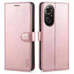 For Honor 50 SE AZNS Skin Feel Calf Texture Horizontal Flip Leather Case with Card Slots & Holder & Wallet(Rose Gold)