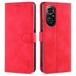 For Honor 50 SE AZNS Skin Feel Calf Texture Horizontal Flip Leather Case with Card Slots & Holder & Wallet(Red)