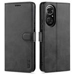 For Honor 50 SE AZNS Skin Feel Calf Texture Horizontal Flip Leather Case with Card Slots & Holder & Wallet(Black)