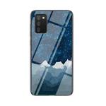 For Samsung Galaxy A02s EU Version Starry Sky Painted Tempered Glass TPU Shockproof Protective Case(Star Chess Rob)